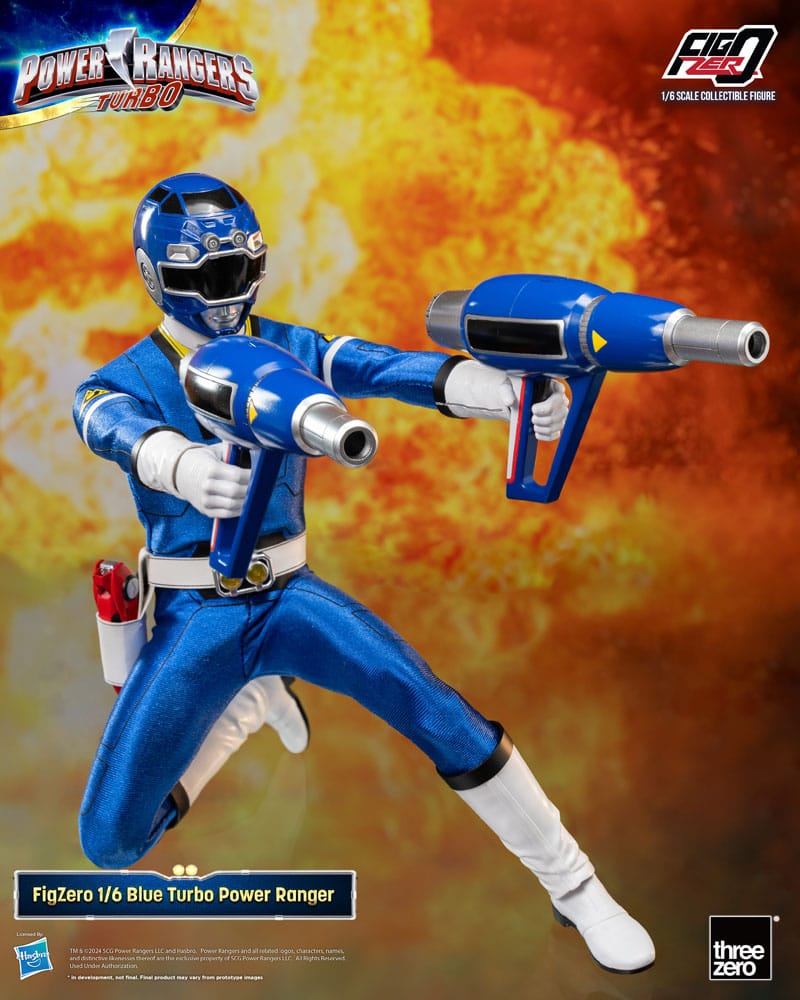 Power Rangers Turbo FigZero Blue Turbo Power Ranger 1/6 Action Figure 30 cm ThreeZero