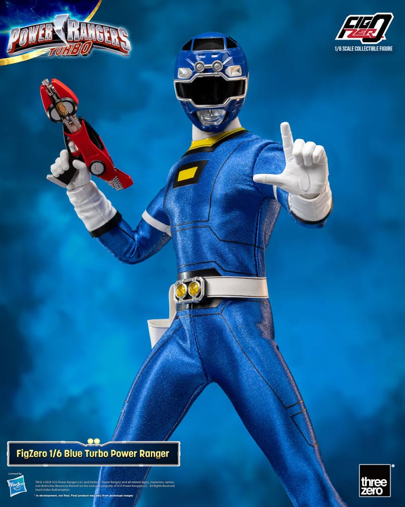 Power Rangers Turbo FigZero Blue Turbo Power Ranger 1/6 Action Figure 30 cm ThreeZero