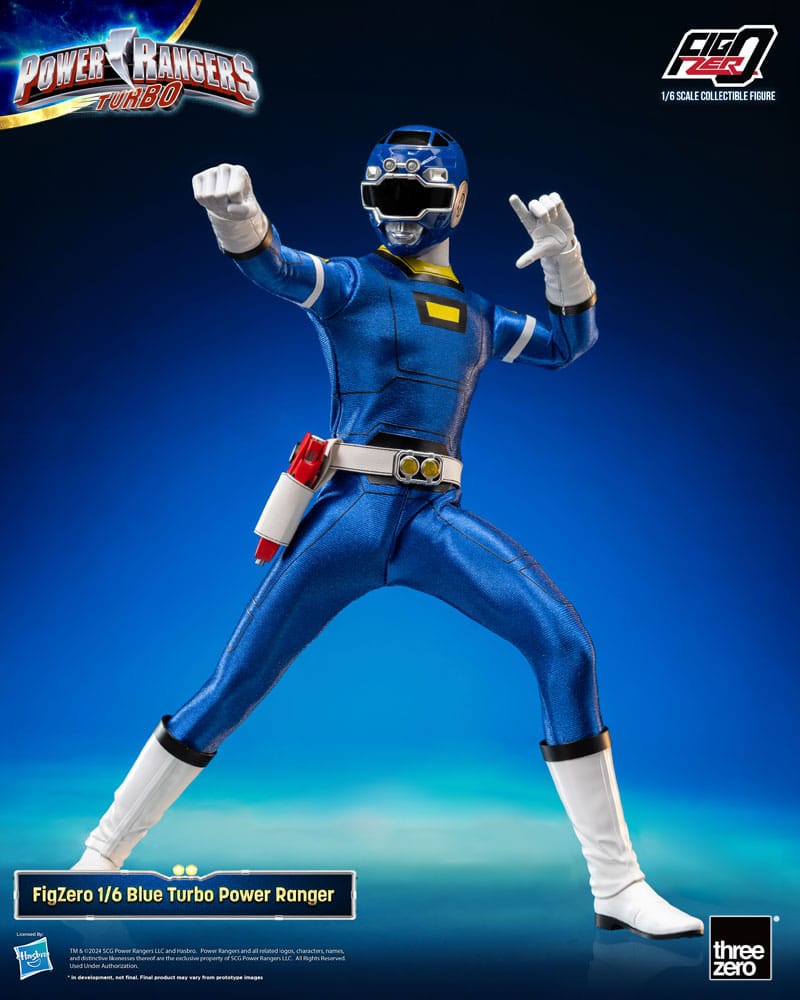 Power Rangers Turbo FigZero Blue Turbo Power Ranger 1/6 Action Figure 30 cm ThreeZero