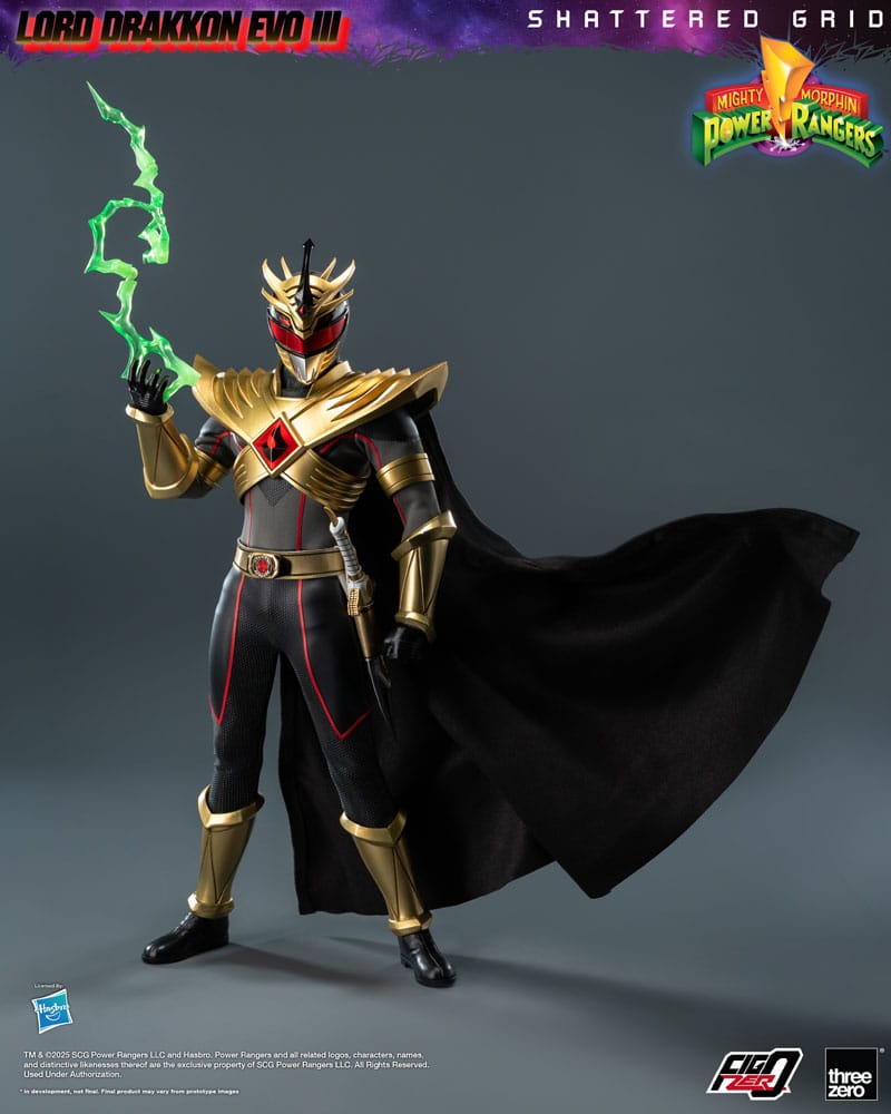 Mighty Morphin Power Rangers Shattered Grid Action Figure FigZero 1/6 Lord Drakkon Evo III 30 cm ThreeZero