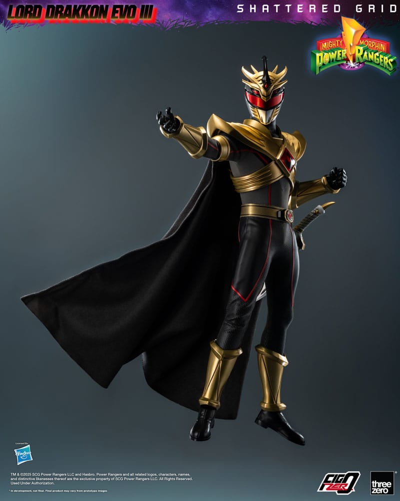 Mighty Morphin Power Rangers Shattered Grid Action Figure FigZero 1/6 Lord Drakkon Evo III 30 cm ThreeZero