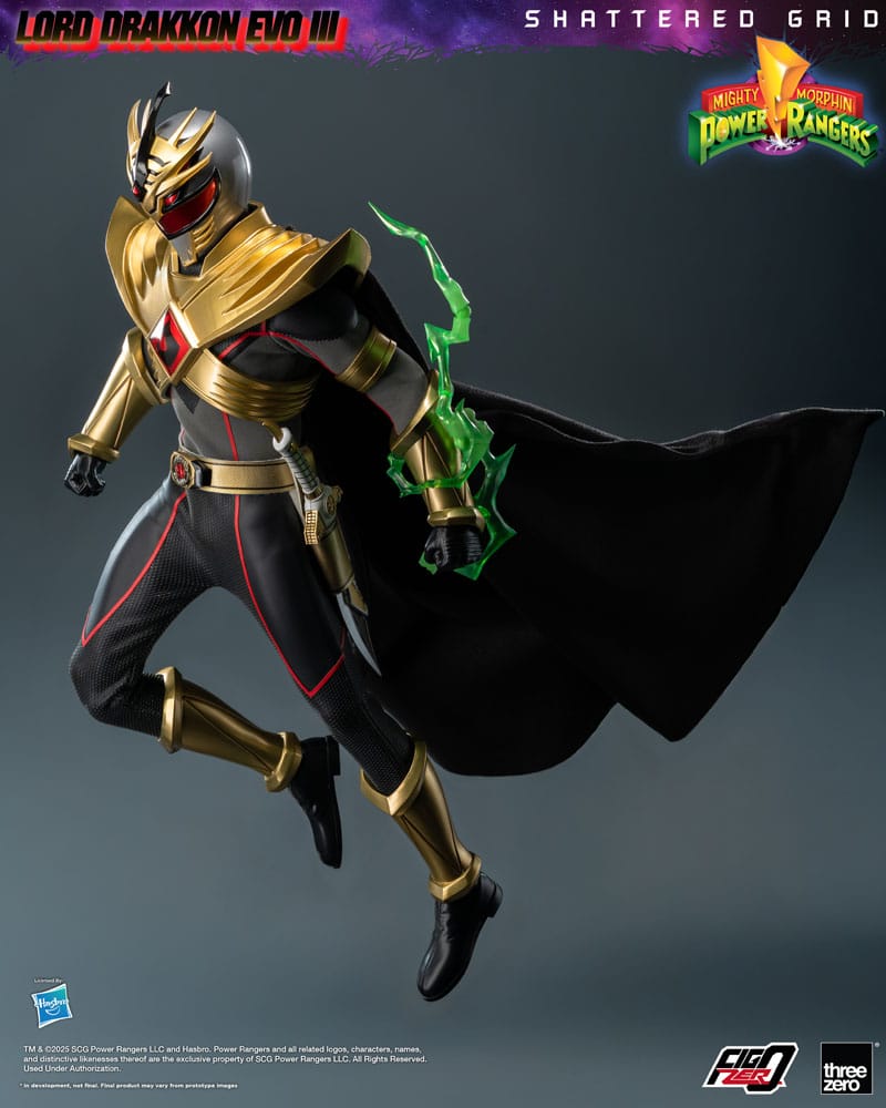 Mighty Morphin Power Rangers Shattered Grid Action Figure FigZero 1/6 Lord Drakkon Evo III 30 cm ThreeZero