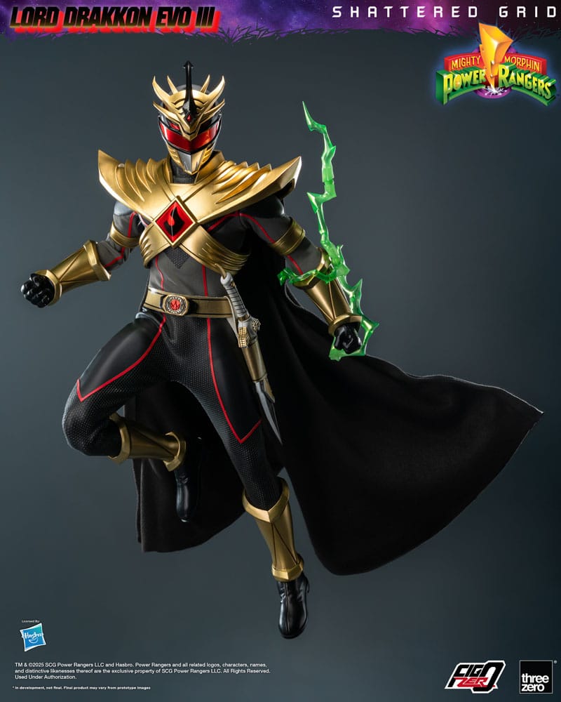 Mighty Morphin Power Rangers Shattered Grid Action Figure FigZero 1/6 Lord Drakkon Evo III 30 cm ThreeZero