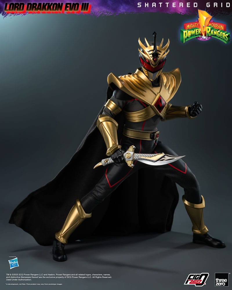 Mighty Morphin Power Rangers Shattered Grid Action Figure FigZero 1/6 Lord Drakkon Evo III 30 cm ThreeZero