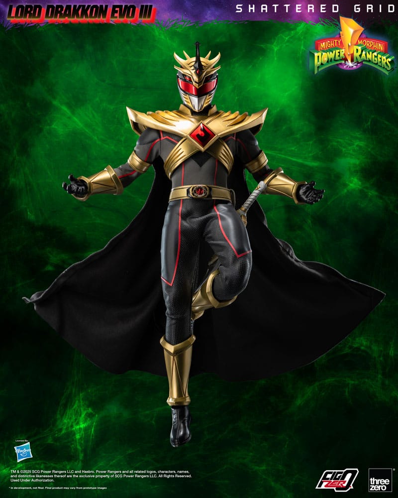 Mighty Morphin Power Rangers Shattered Grid Action Figure FigZero 1/6 Lord Drakkon Evo III 30 cm ThreeZero