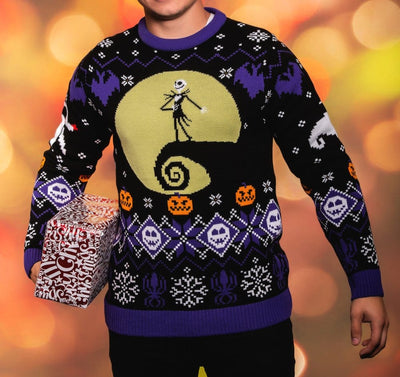 Maglione di Natale Nightmare Before Christmas 8-bit Taglia XL - AAA Merchandise