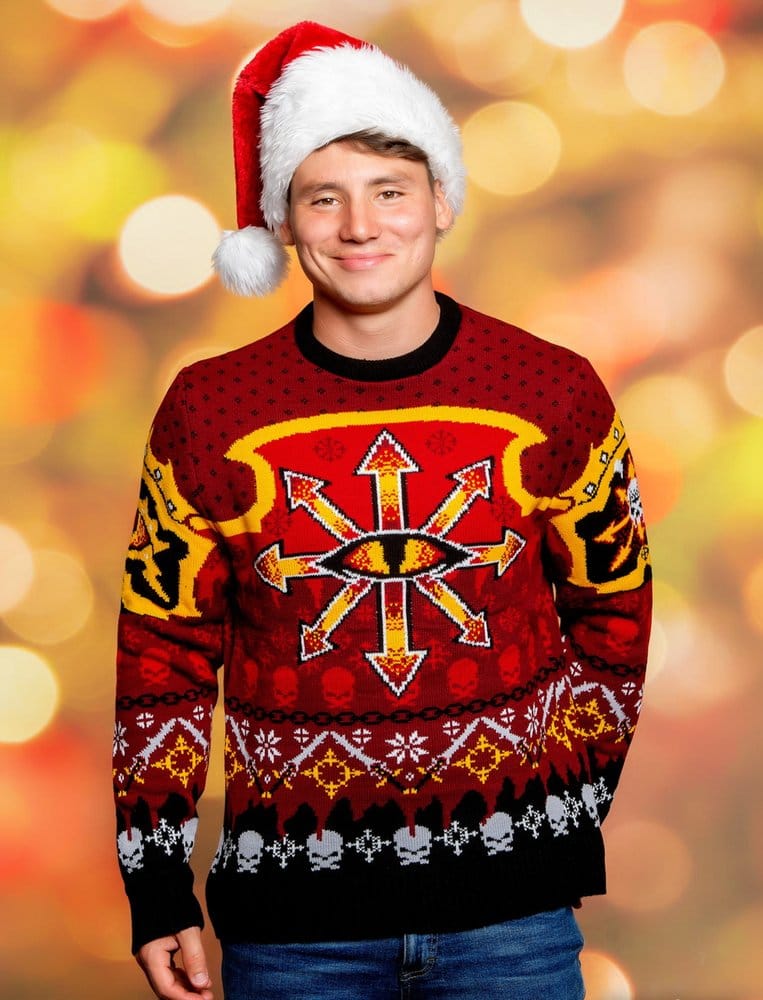 Maglione di Natale Warhammer 40.000 Chaos Taglia L