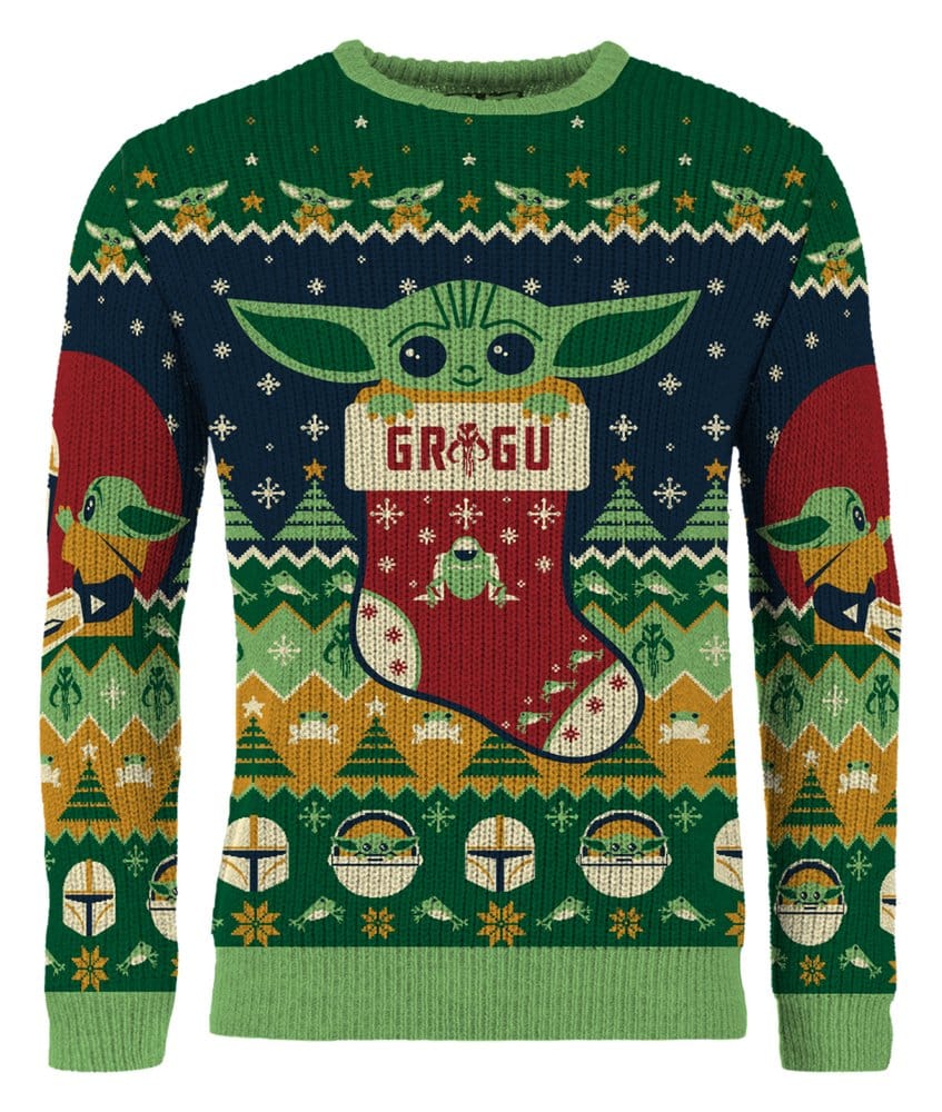 Maglione di Natale Star Wars Baby Yoda Taglia L - AAA Merchandise
