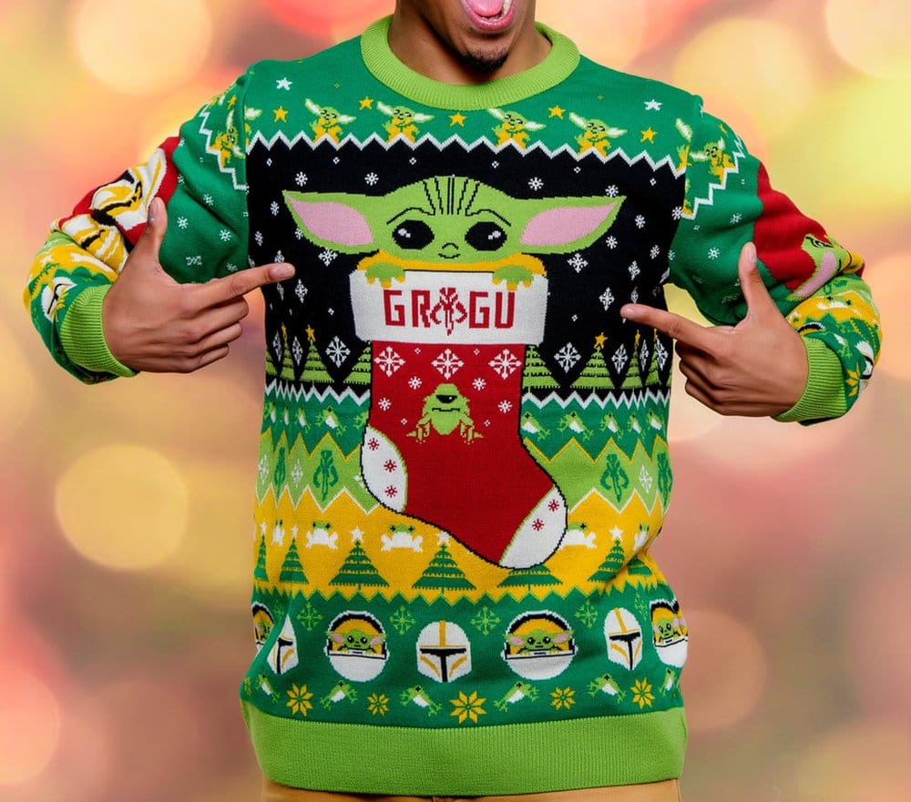 Maglione di Natale Star Wars Baby Yoda Taglia L - AAA Merchandise