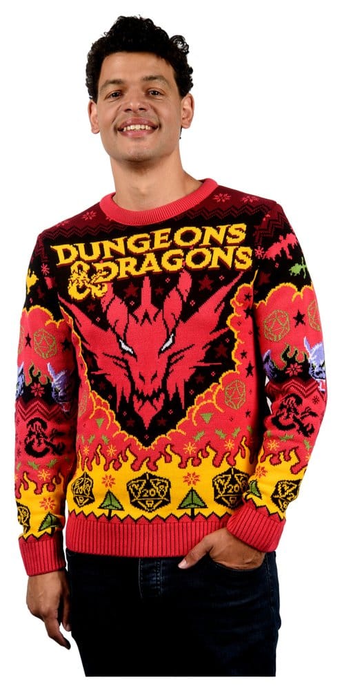Maglione di Natale Dungeons & Dragons Taglia L