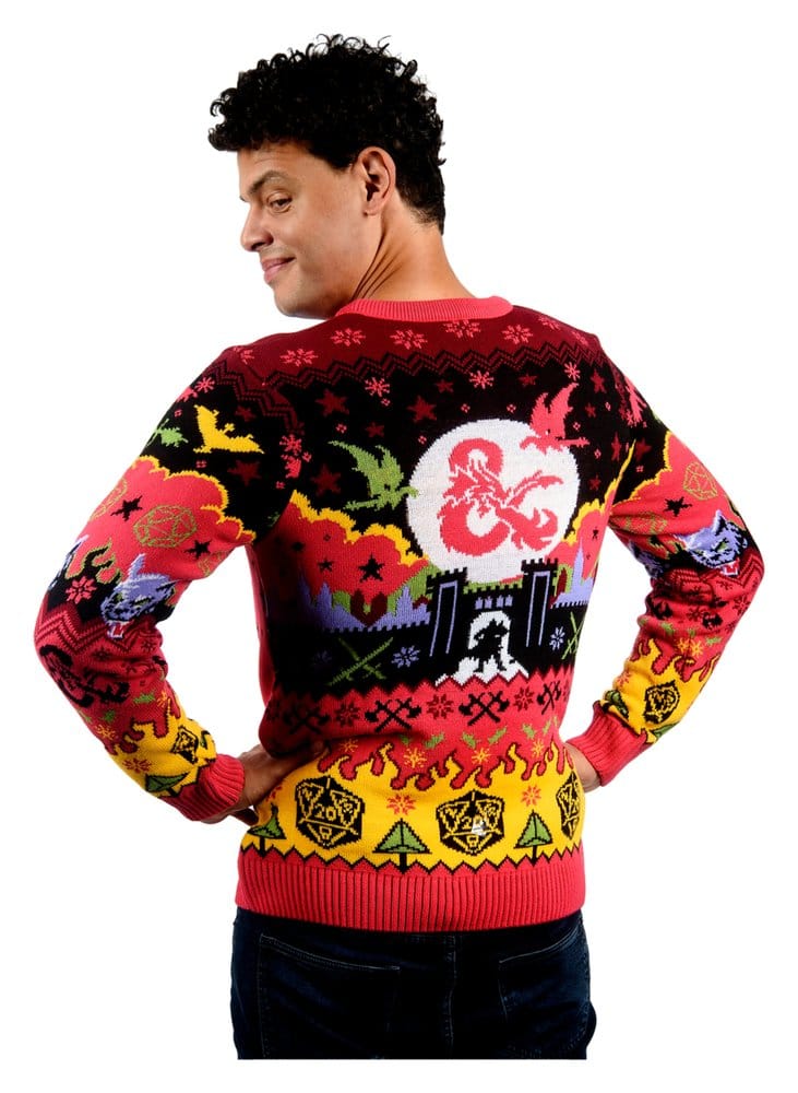 Maglione di Natale Dungeons & Dragons Taglia S