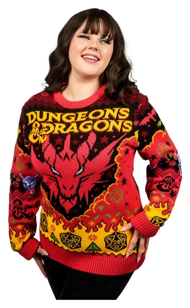 Maglione di Natale Dungeons & Dragons Taglia L