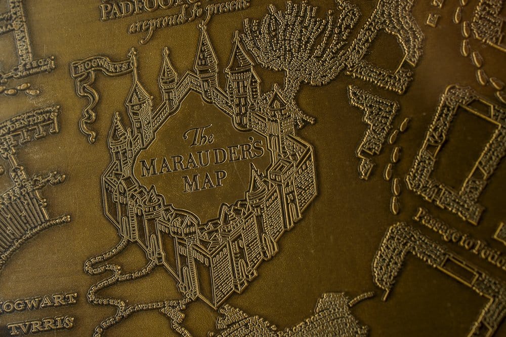 Harry Potter Mappa dei Malandrini in Metallo – Placca da Parete 15 cm, AAA Merchandise