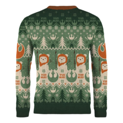 Star Wars Maglione di Natale Ewok intorno all'albero di Natale Taglia M