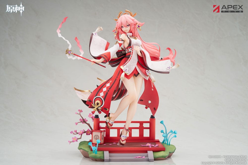 Statuetta in PVC Genshin Impact Yae Miko Astute Amusement Ver. 1/7, 28 cm, APEX
