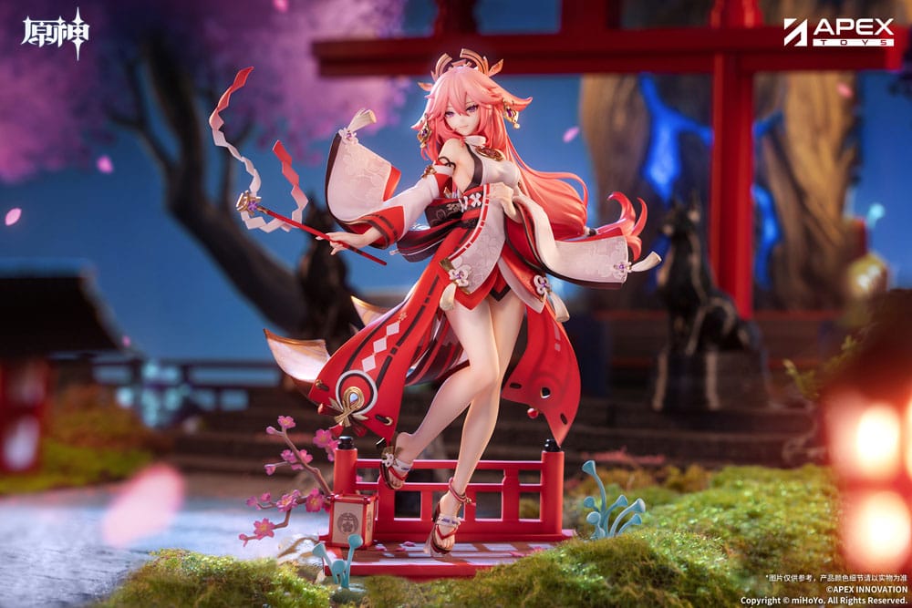 Statuetta in PVC Genshin Impact Yae Miko Astute Amusement Ver. 1/7, 28 cm, APEX