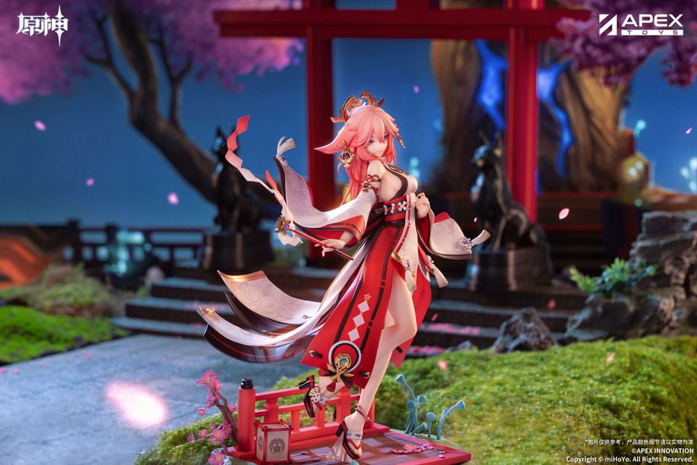 Statuetta in PVC Genshin Impact Yae Miko Astute Amusement Ver. 1/7, 28 cm, APEX