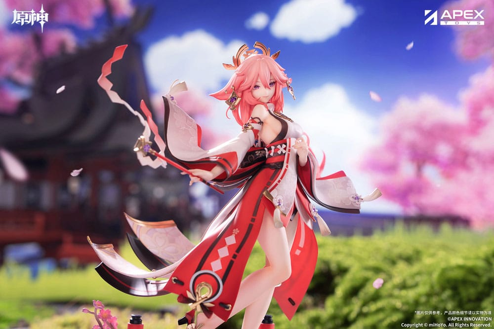 Statuetta in PVC Genshin Impact Yae Miko Astute Amusement Ver. 1/7, 28 cm, APEX