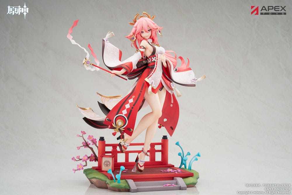 Statuetta in PVC Genshin Impact Yae Miko Astute Amusement Ver. 1/7, 28 cm, APEX