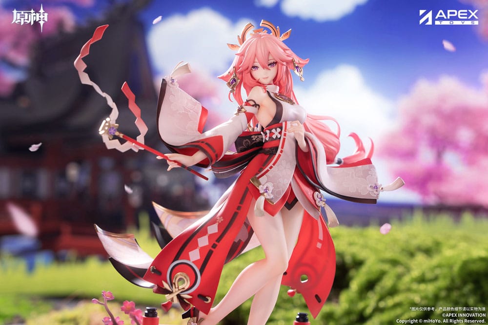 Statuetta in PVC Genshin Impact Yae Miko Astute Amusement Ver. 1/7, 28 cm, APEX