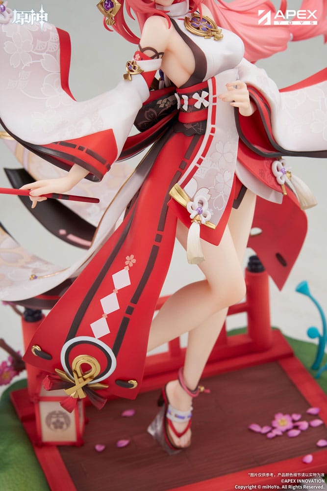 Statuetta in PVC Genshin Impact Yae Miko Astute Amusement Ver. 1/7, 28 cm, APEX
