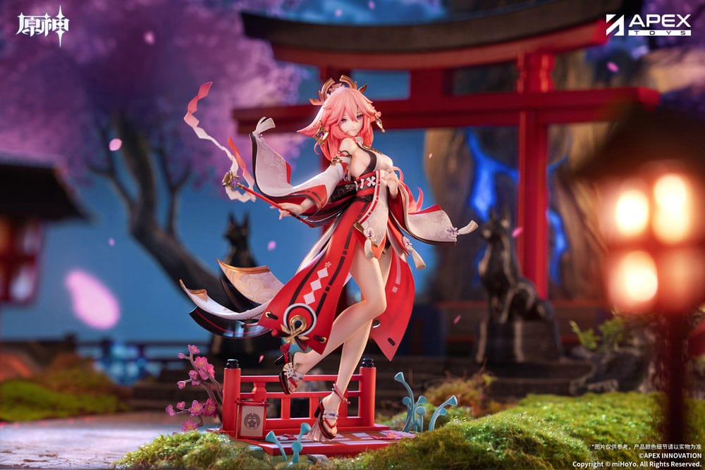 Statuetta in PVC Genshin Impact Yae Miko Astute Amusement Ver. 1/7, 28 cm, APEX
