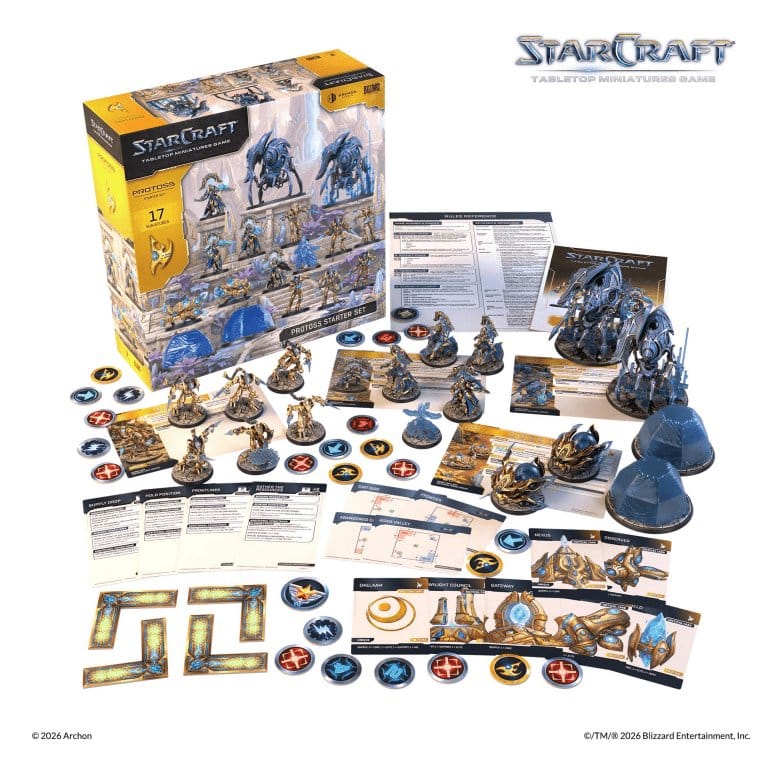 StarCraft TMG Starter Set Protoss - Gioco da Tavolo con Miniature Archon Studio