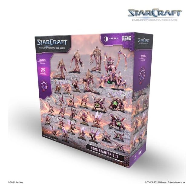 StarCraft TMG Starter Set Zerg - Gioco da tavolo di miniature Archon Studio