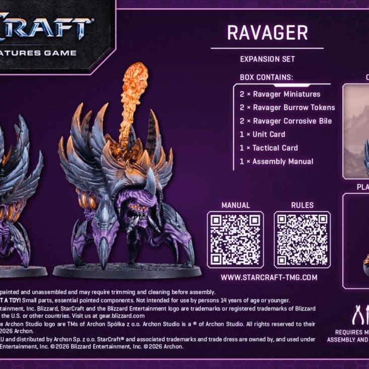 StarCraft TMG Set di Espansione Zerg: Ravager - Archon Studio