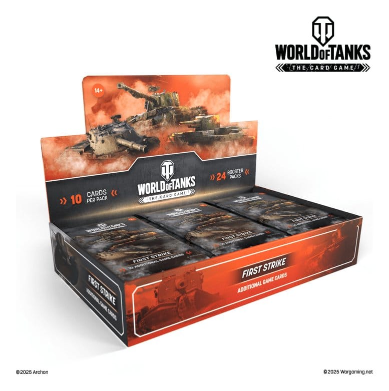 World of Tanks TCG First Strike Display di Buste da 24 Bustine, Edizione in Inglese, Archon Studio
