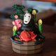 Diorama Senza Volto con secchio dorato e bambù di La città incantata Studio Ghibli Benelic
