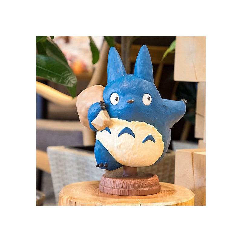 My Neighbor Totoro - Statua Totoro Blu con Sacco di Ghiande 37 cm - Semic
