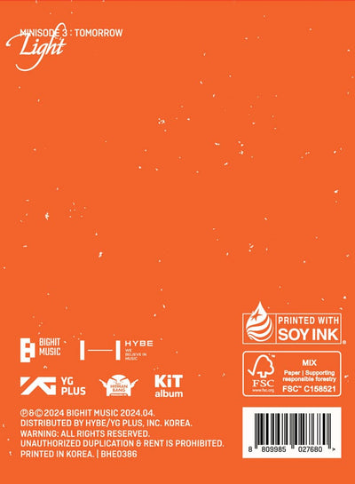 Tomorrow X Together - Minisode 3: Tomorrow KiT Album Premium (Bighit Music)
