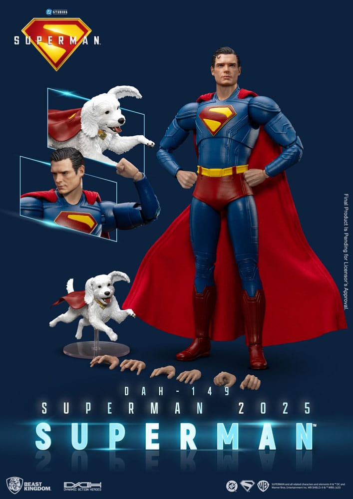 Superman (2025) Action Figure Superman & Krypto 21 cm - Beast Kingdom