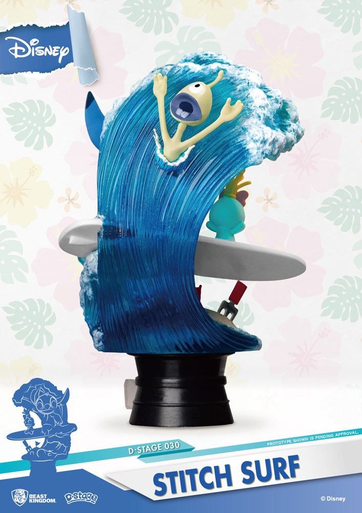 Disney Summer Series D-Stage Diorama in PVC Stitch Surf 15 cm - Beast Kingdom