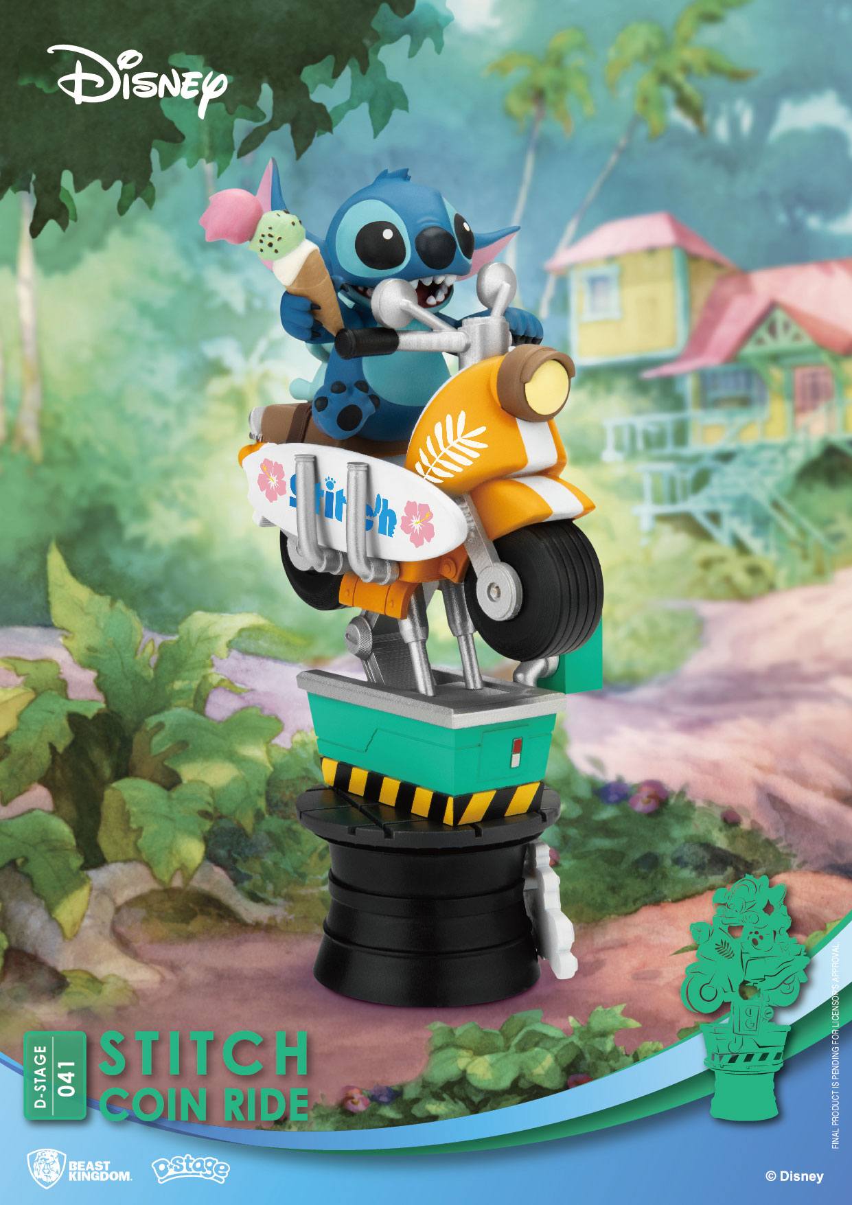Disney D-Stage Diorama in PVC Stitch Coin Ride 16 cm - Beast Kingdom