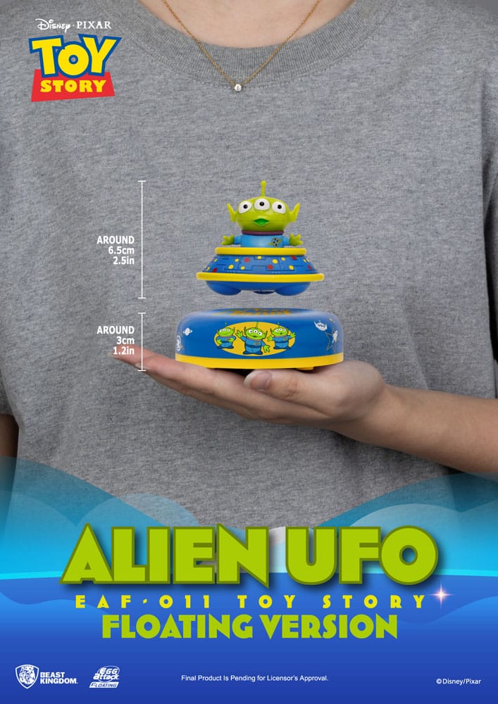 Toy Story Egg Attack UFO fluttuante Alieno a tre occhi 6 cm - Beast Kingdom