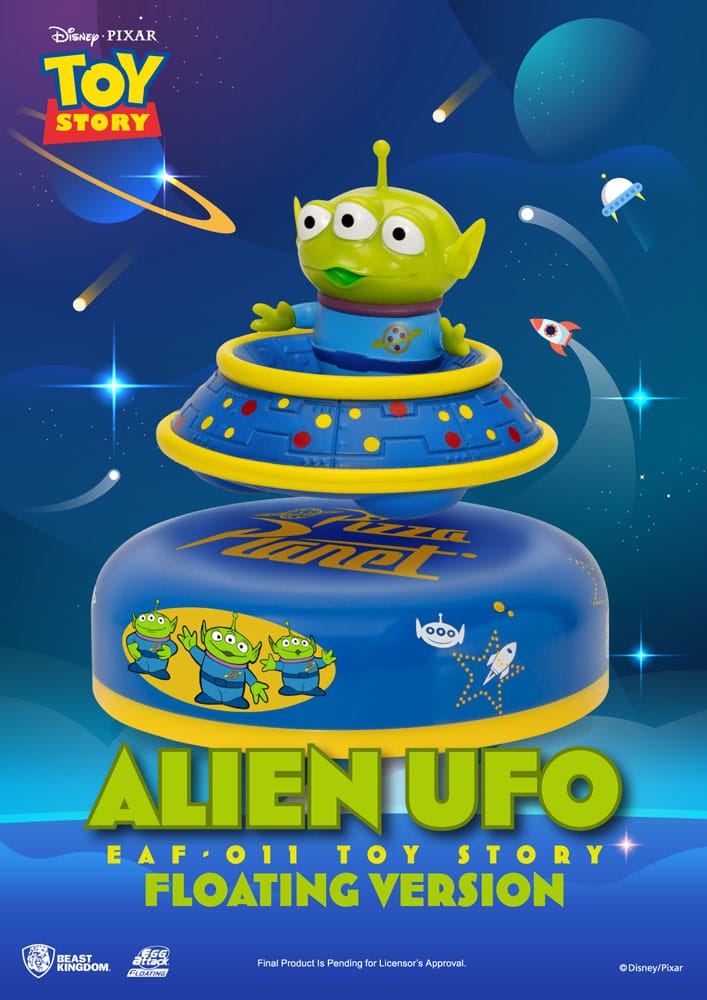 Toy Story Egg Attack UFO fluttuante Alieno a tre occhi 6 cm - Beast Kingdom