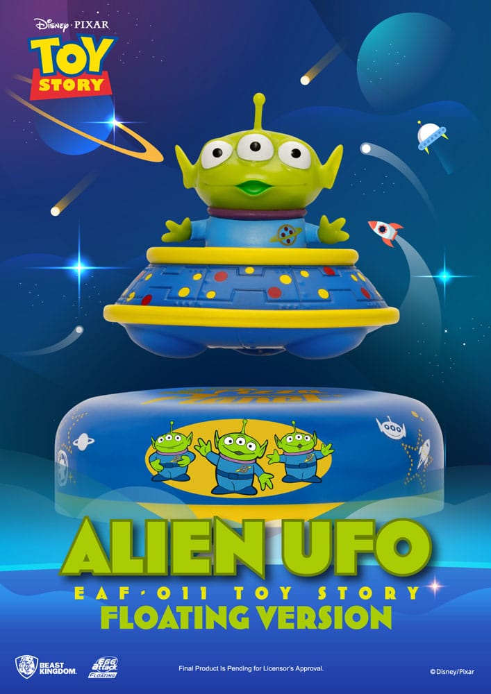 Toy Story Egg Attack UFO fluttuante Alieno a tre occhi 6 cm - Beast Kingdom