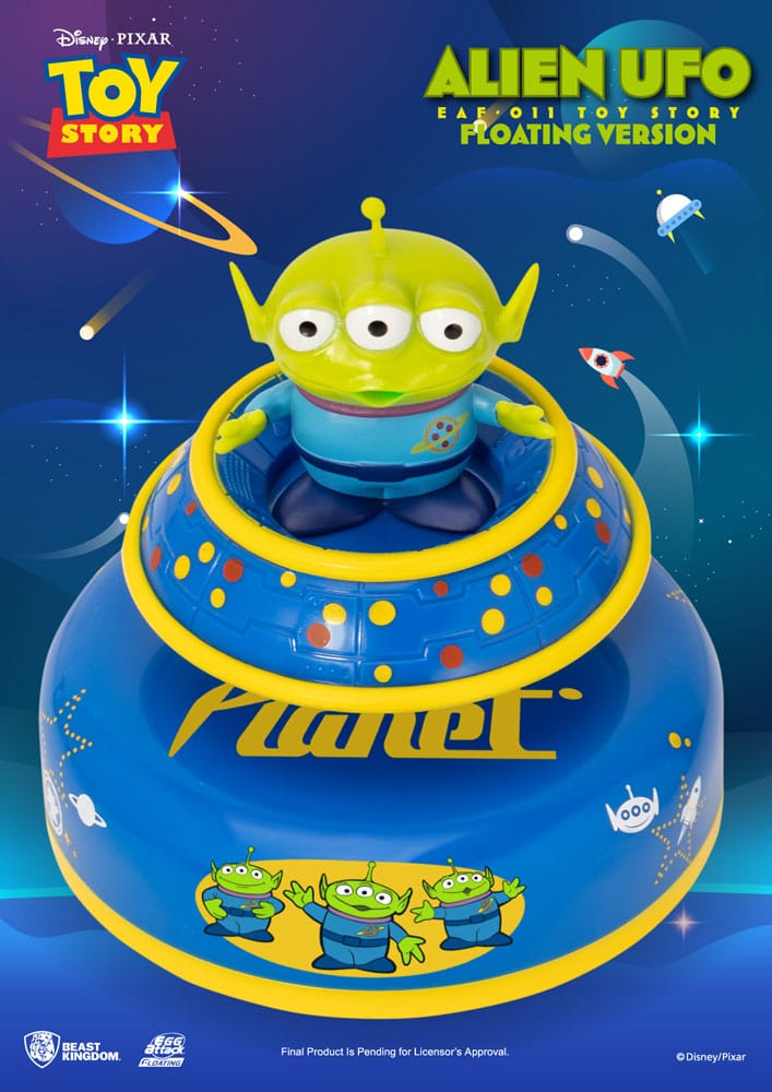 Toy Story Egg Attack UFO fluttuante Alieno a tre occhi 6 cm - Beast Kingdom