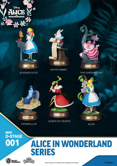 Alice nel Paese delle Meraviglie Mini Diorama Stage Statues 6-pack 10 cm