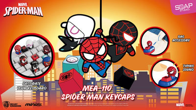 Spider-Man Mini Egg Attack Blind Box Figure Keycap 5 cm – Assortimento da 6