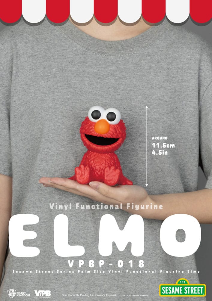 Sesame Street Elmo Salvadanaio in Vinile 12 cm - Beast Kingdom