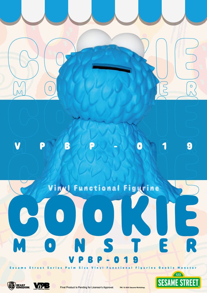 Sesame Street Salvadanaio in Vinile Cookie Monster 12 cm - Beast Kingdom