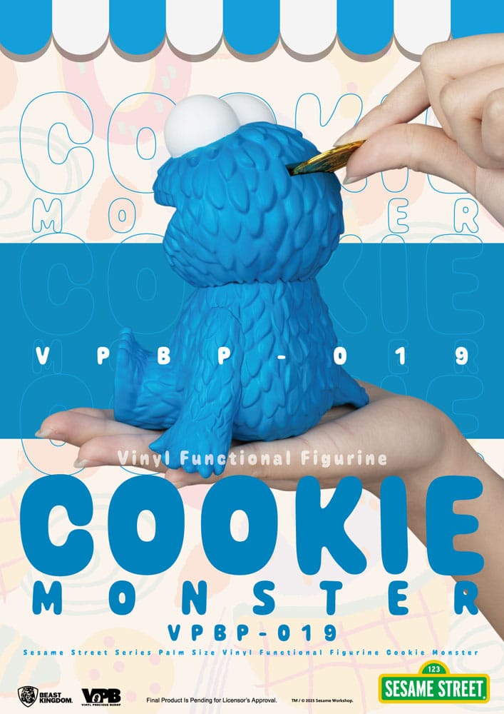 Sesame Street Salvadanaio in Vinile Cookie Monster 12 cm - Beast Kingdom