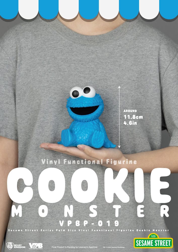 Sesame Street Salvadanaio in Vinile Cookie Monster 12 cm - Beast Kingdom