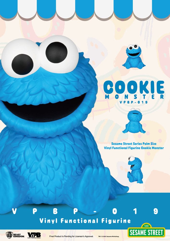 Sesame Street Salvadanaio in Vinile Cookie Monster 12 cm - Beast Kingdom