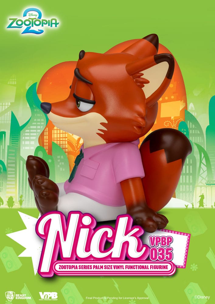 Salvadanaio in vinile Zootopia Nick 15 cm Beast Kingdom Toys