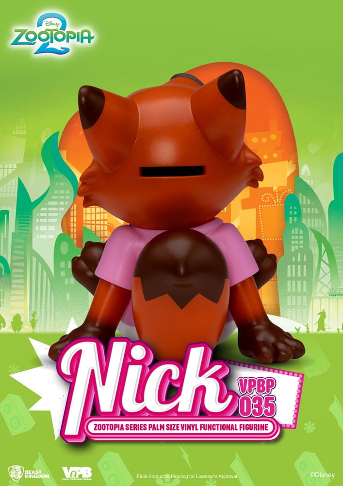 Salvadanaio in vinile Zootopia Nick 15 cm Beast Kingdom Toys