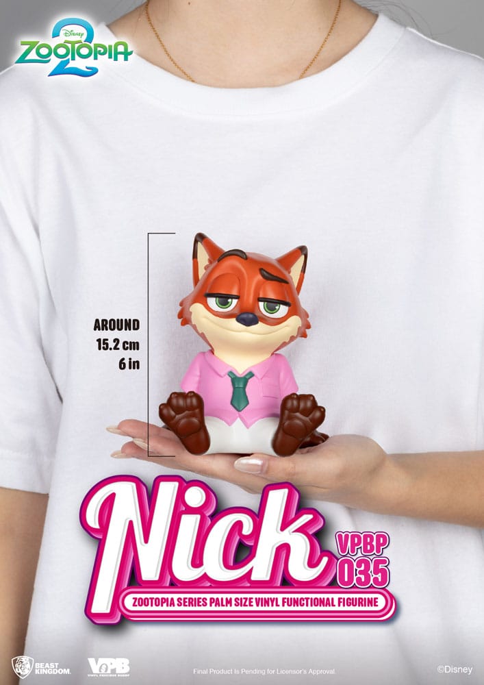 Salvadanaio in vinile Zootopia Nick 15 cm Beast Kingdom Toys